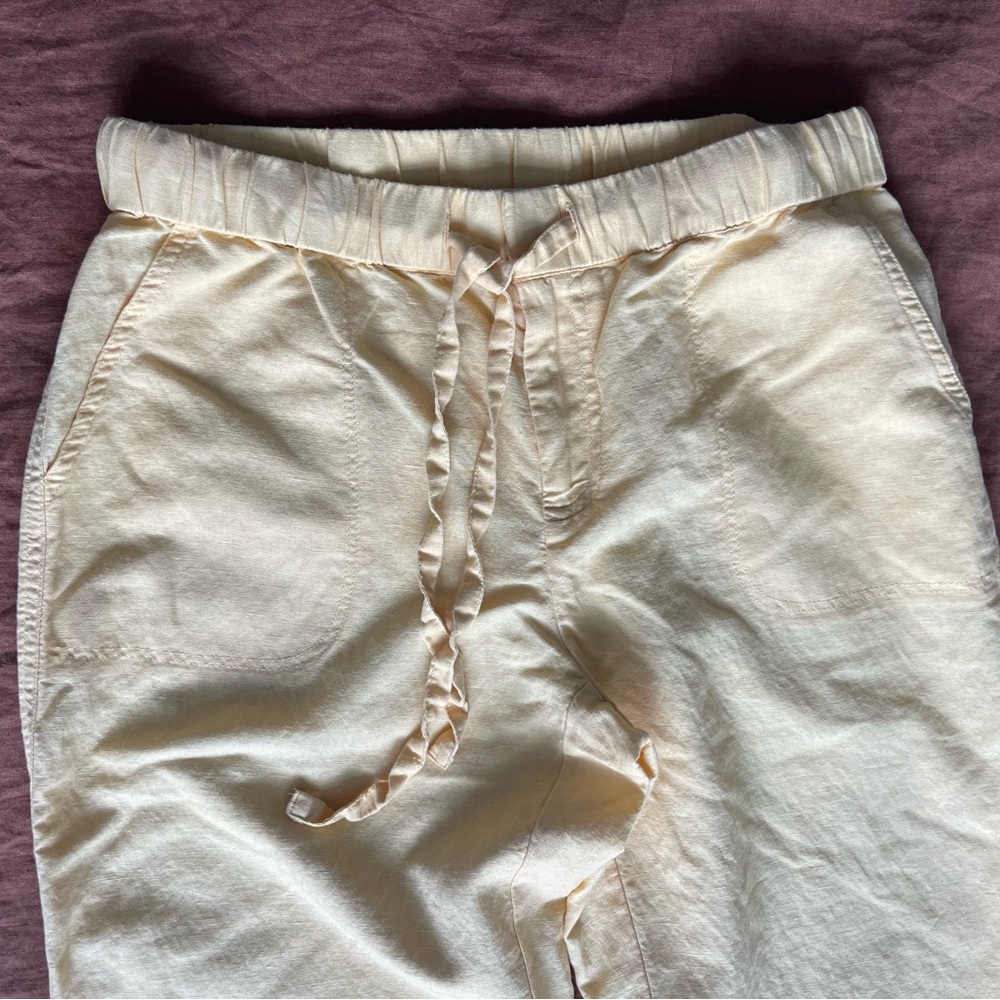 Liz Claiborne Light Tan Linen-Cotton Pants - Picture 2 of 10